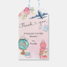 ピンクワンダーフルワールドガールズ1stバースデーギフトラベル ギフトタグ