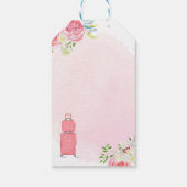 ピンクワンダーフルワールドガールズ1stバースデーギフトラベル ギフトタグ (裏面)