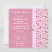 ピンクワンダーランドフラミンゴスブライダルシャワー招待状 招待状 (裏面)