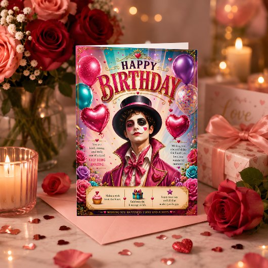 ピンクワンダーランド誕生日おめでとうカード カード