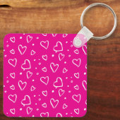 ピンクワンフォトマザーの日のギフトキーチェーン キーホルダー (裏面)