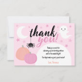 ピンクワン不気味ファースト誕生日 サンキューカード (正面)