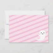 ピンクワン不気味ファースト誕生日 サンキューカード (裏面)