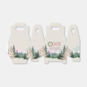 ピンクワン素朴ハッピーキャンパー誕生日 フェイバーボックス (折り畳みなし)