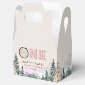 ピンクワン素朴ハッピーキャンパー誕生日 フェイバーボックス (オープン)