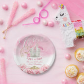 ピンクワーズオンザタイムプリンセス誕生日 ペーパープレート (パーティー)