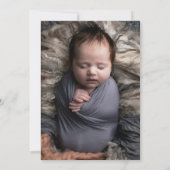 ピンクワーズリトルブ最終的にここハロウィーンベビー 案内状 (裏面)