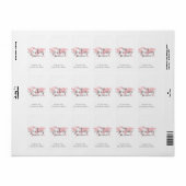 ピンクワールドマップジャーニー開始ミニキャンディバーラップ ラベル (フルシート)