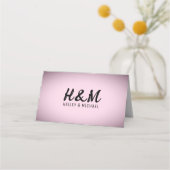 ピンクヴィネット結婚ズ プレイスカード (裏面)