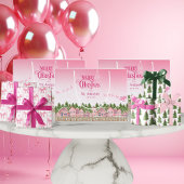 ピンクヴィレッジメリークリスマスススノーシューフェスティバル抱き枕 ラージペーパーバッグ