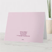 ピンクヴィレ素晴らしート誕生日アートby Pola.B.Alex カード (裏面)