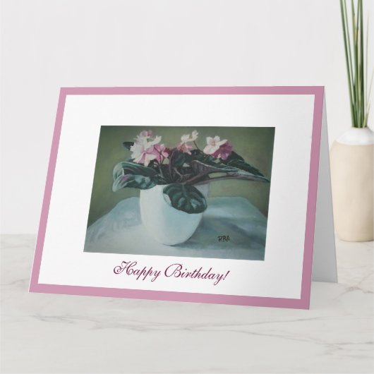 ピンクヴィレ素晴らしート誕生日アートby Pola.B.Alex カード (正面)