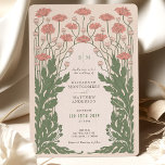 ピンクヴィンテージアールヌーボー結婚フローラ 招待状<br><div class="desc">時間に戻り、ゲストがこのアールヌーボーとアールデコ結婚式招待状の絶妙な優雅さに没頭しインスパイアている。これらの時代の特徴である細かな装飾に細心の注意を払って作られたヴィンテージをテーマにした花模様は、洗練された洗練された表現である。ピンクと赤面の型枠の調和のとれたカラーパレットを背景素晴らしに、オリーブグリーンとバラの金ゴールドアクセントの微妙なヒントは、夢のようなロマンチックな雰囲気を完成させる。古き時代の魅力に満ちたカードは、お客様を魅了し、結婚式の日に美しく懐かしい雰囲気を醸し出す。</div>
