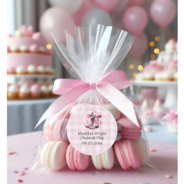 ピンクヴィンテージウェスタン女性のカーボーイバチェロレッテ ラウンドシール