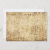 ピンクヴィンテージウェディング招待状 招待状 (裏面)