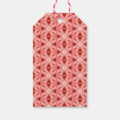 ピンクヴィンテージクリスマスオーナメントギフトラベル ギフトタグ (裏面)