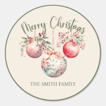 ピンクヴィンテージクリスマスオーナメント