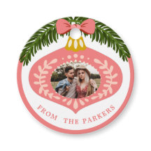 ピンクヴィンテージクリスマスオーナメント |写真