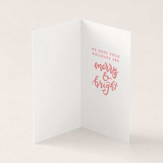 ピンクヴィンテージクリスマスナツクラッカー折り畳みギフトラベル (内部)