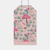 ピンクヴィンテージコテージコアキノコ誕生日 ギフトタグ (裏面)