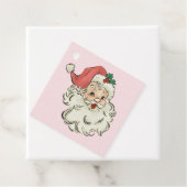 ピンクヴィンテージサンタ，クリスマス フェイバータグ (インサイチュ)