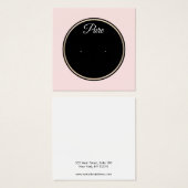 ピンクヴィンテージサークルスタッドイヤリング表示ホルダー (正面&裏面)