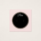 ピンクヴィンテージサークルスタッドイヤリング表示ホルダー (正面)