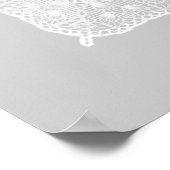 ピンクヴィンテージツインベビーガールプリンセス ポスター (角)