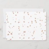 ピンクヴィンテージトラック秋ベビーシャワーありがとう 招待状 (裏面)