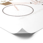 ピンクヴィンテージバイクポスター ポスター (角)