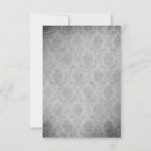 ピンクヴィンテージバタフライダマスクブライダルシャワー 招待状 (裏面)