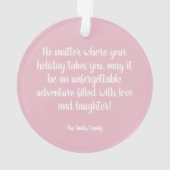 ピンクヴィンテージバナゴンオーナメント オーナメント (裏面)