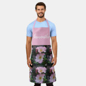 ピンクヴィンテージバラバラキャベツヴィンテージエプロン エプロン (着用した状態)