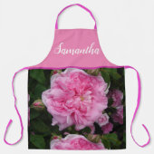 ピンクヴィンテージバラバラキャベツヴィンテージ エプロン (正面)