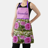 ピンクヴィンテージバラバラフラワーフローラフォトエプロン エプロン (インサイチュ)