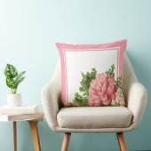 ピンクヴィンテージバラピンクベッドルームアクセントピロー クッション (椅子)