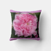 ピンクヴィンテージバラフラワーフローラガーデンクッション クッション (裏面)