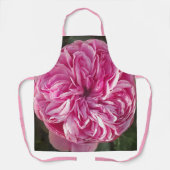 ピンクヴィンテージバラ花フローラ名女性エプロン エプロン (正面)