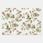 ピンクヴィンテージバラ ラッピングペーパーシート (正面3)