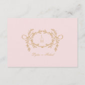 ピンクヴィンテージパリグラム詳細 エンクロージャーカード (裏面)