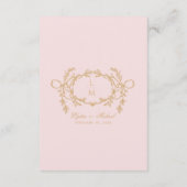 ピンクヴィンテージパリボウスワッググラム詳細 エンクロージャーカード (裏面)