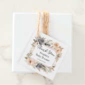 ピンクヴィンテージフローラガールベビーシャワー フェイバータグ (インサイチュ)