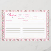 ピンクヴィンテージフローラブライダルシャワーレシピ (正面)