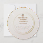 ピンクヴィンテージホリデーイングリッシュティーパーティの招待状 招待状 (裏面)