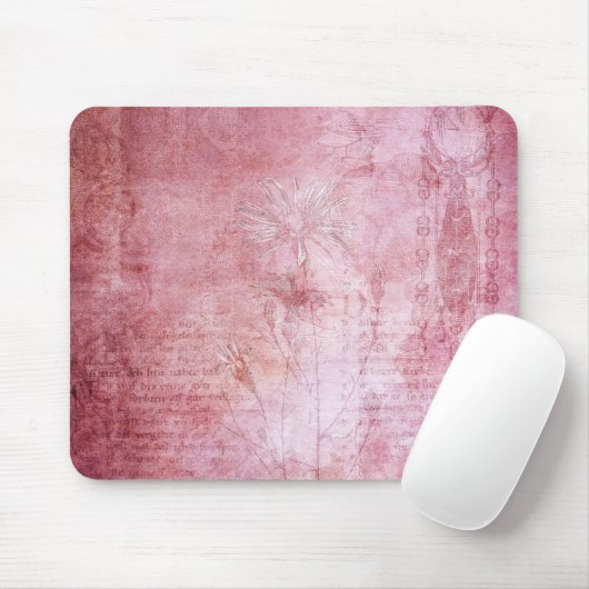 ピンクヴィンテージマウスパッド マウスパッド (マウス)