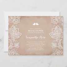 ピンクヴィンテージレースブライダルシャワー