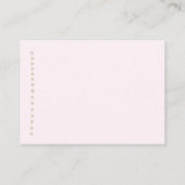 ピンクヴィンテージロッキングホース女性のカーボーイベビーシャワー エンクロージャーカード (裏面)