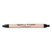 ピンクヴィンテージ公証人公募事業 黒ボールペン (正面)