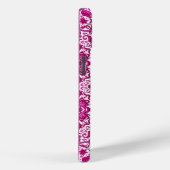 ピンクヴィンテージ熱帯フォークアートプリント Case-Mate iPhoneケース (裏面 / 右)