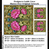 ピンクヴィンテージ牡丹&金ゴールドスクロールワークEH8デコページ 薄葉紙